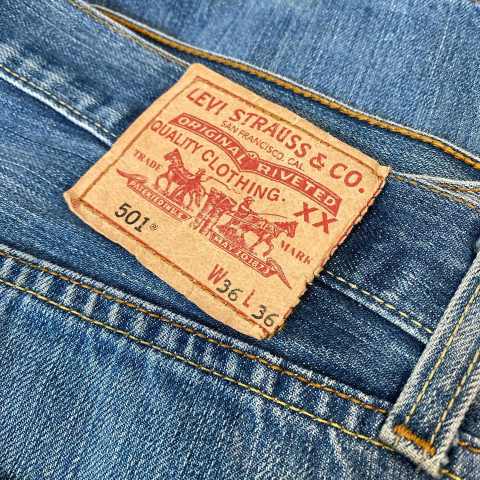 Levis 501 Blue Jeans - 36x36JeansLizard Vintage Clothes