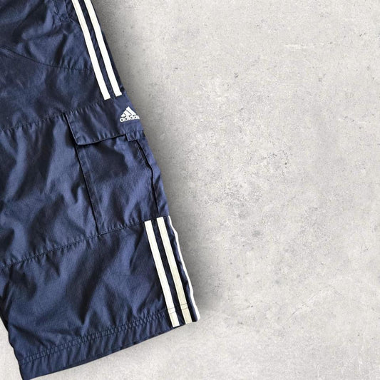 Adidas Navy Cargo 3/4 Pants מכנסי קארגו וינטאג אדידס כחולים 3/4