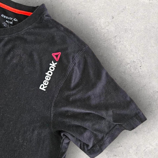 Reebok Black T-shirt L חולצת ריבוק שחורה וינטאג במידה לארג׳