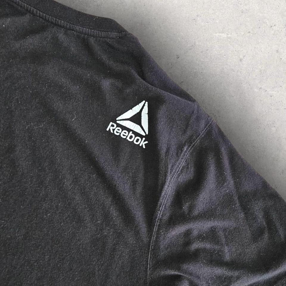 Reebok Black T-shirt L חולצת ריבוק שחורה וינטאג במידה לארג׳