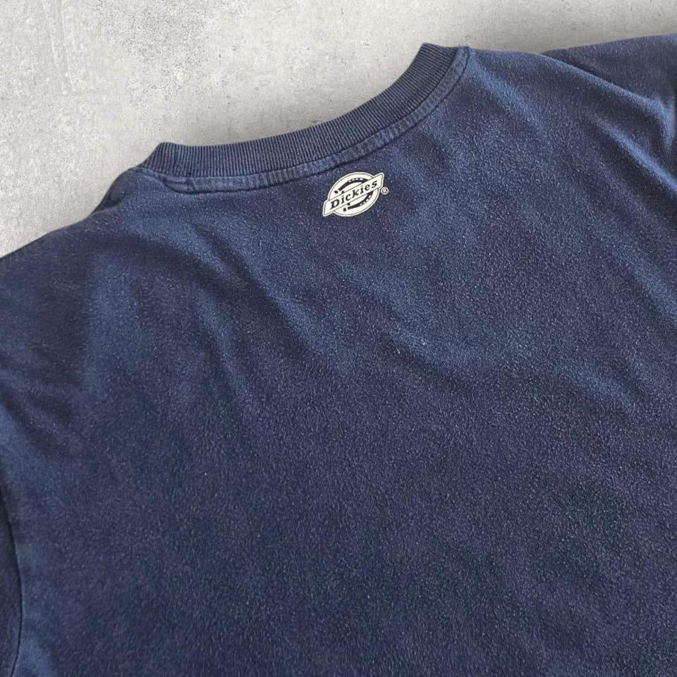 Dickies 22 Logo Navy T-shirt חולצת דיקיס וינטג׳ כחולה מידה M