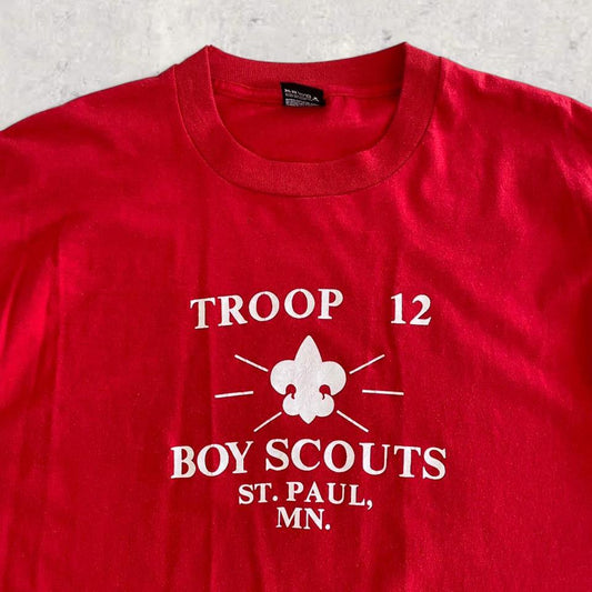 Vintage Screen Start Red T-shirt - L