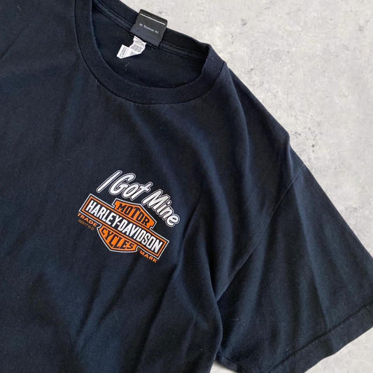 Harley Davidson Black Graphic T-shirt - L