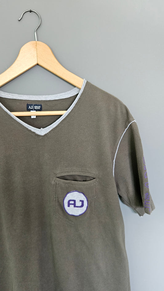 Arnani Jeans Pocket Tshirt - L חולצת טי ארמני ג'ינס עם כיס וינטג'