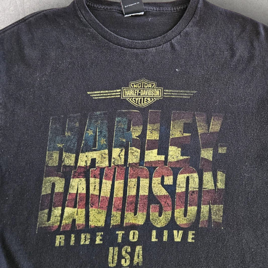 Harley Davidson Graphic Tee - XXL, חולצת הארלי דיווידסון גרפית