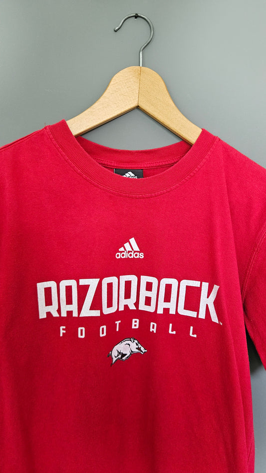 Adidas Red Logo Tshirt - S חולצת טי אדידס לוגו אדום וינטג'