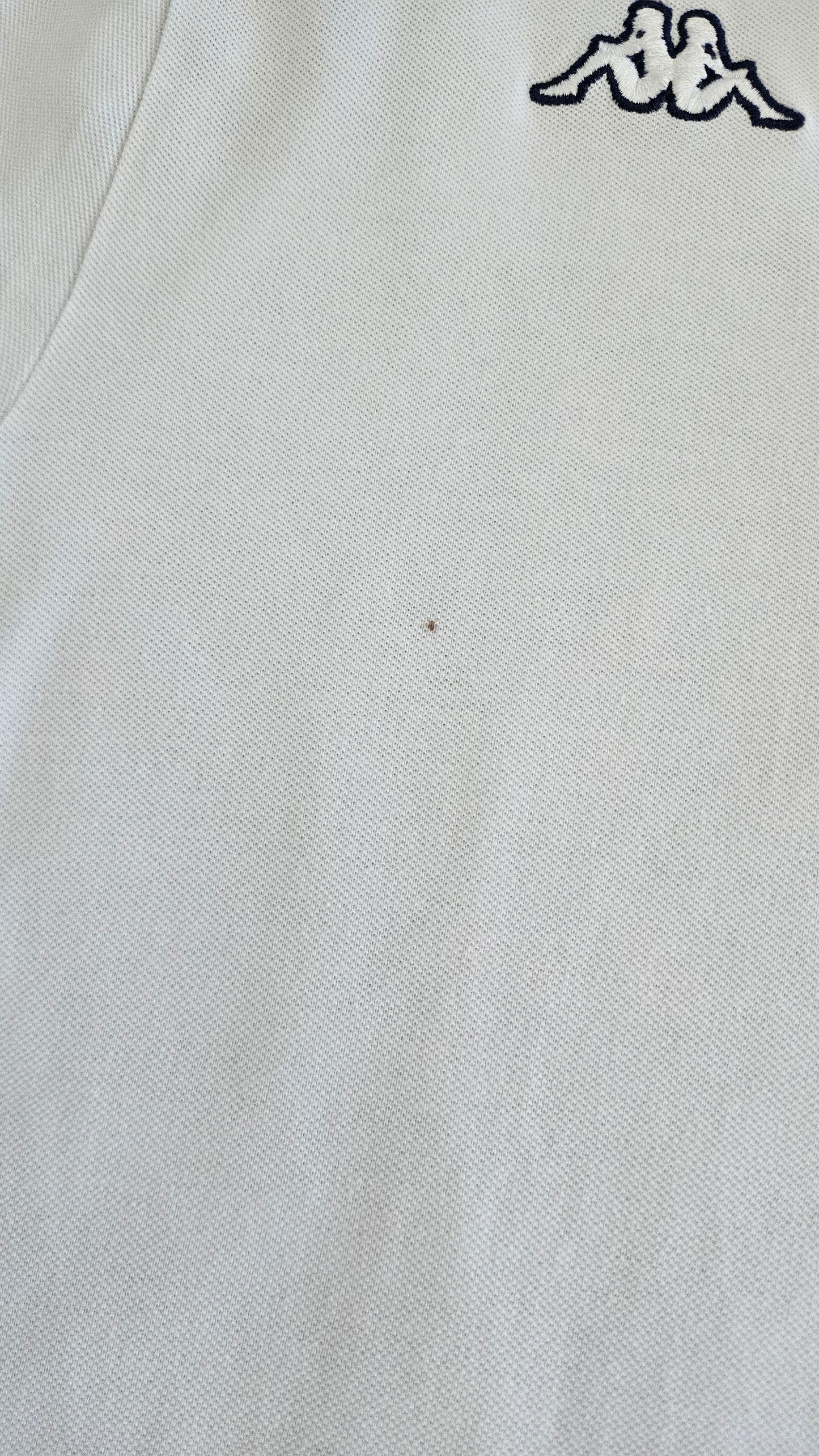 Kappa White Polo Tee - L, חולצת פולו לבנה קאפה