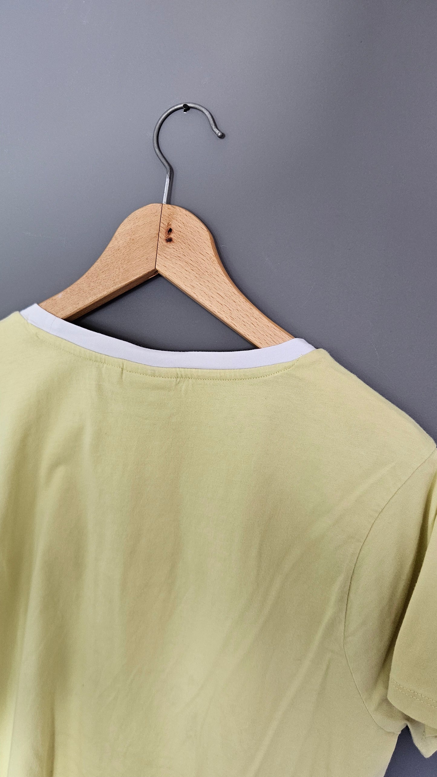 Womans Fila Green Logo Tshirt - L חולצת טי פילה ירוקה לנשים וינטג'