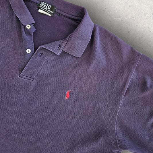 Polo Ralph Lauren Navy Polo Tee - XL, חולצת פולו כחולה ראלף לורן,