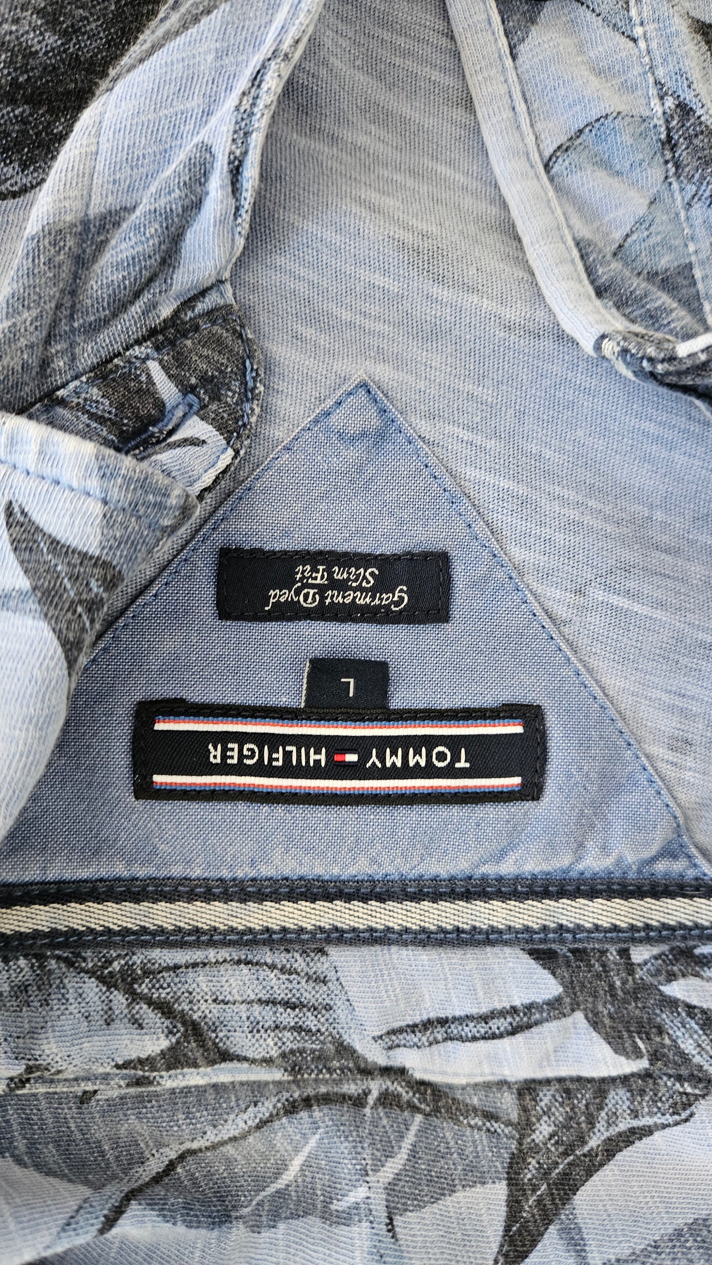 Tommy Hilfiger Graphic Polo Tee - L, חולצת פולו גרפית טומי הילפיגר