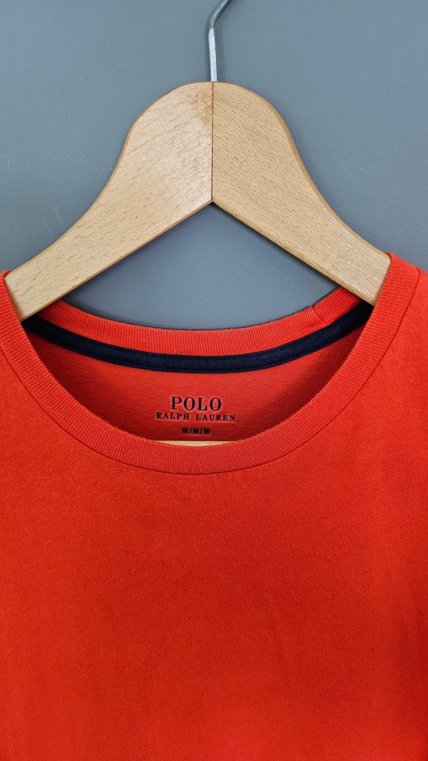 Polo Ralph Lauren Orange Tshirt - M חולצת טי ראלף לורן כתומה וינטג'