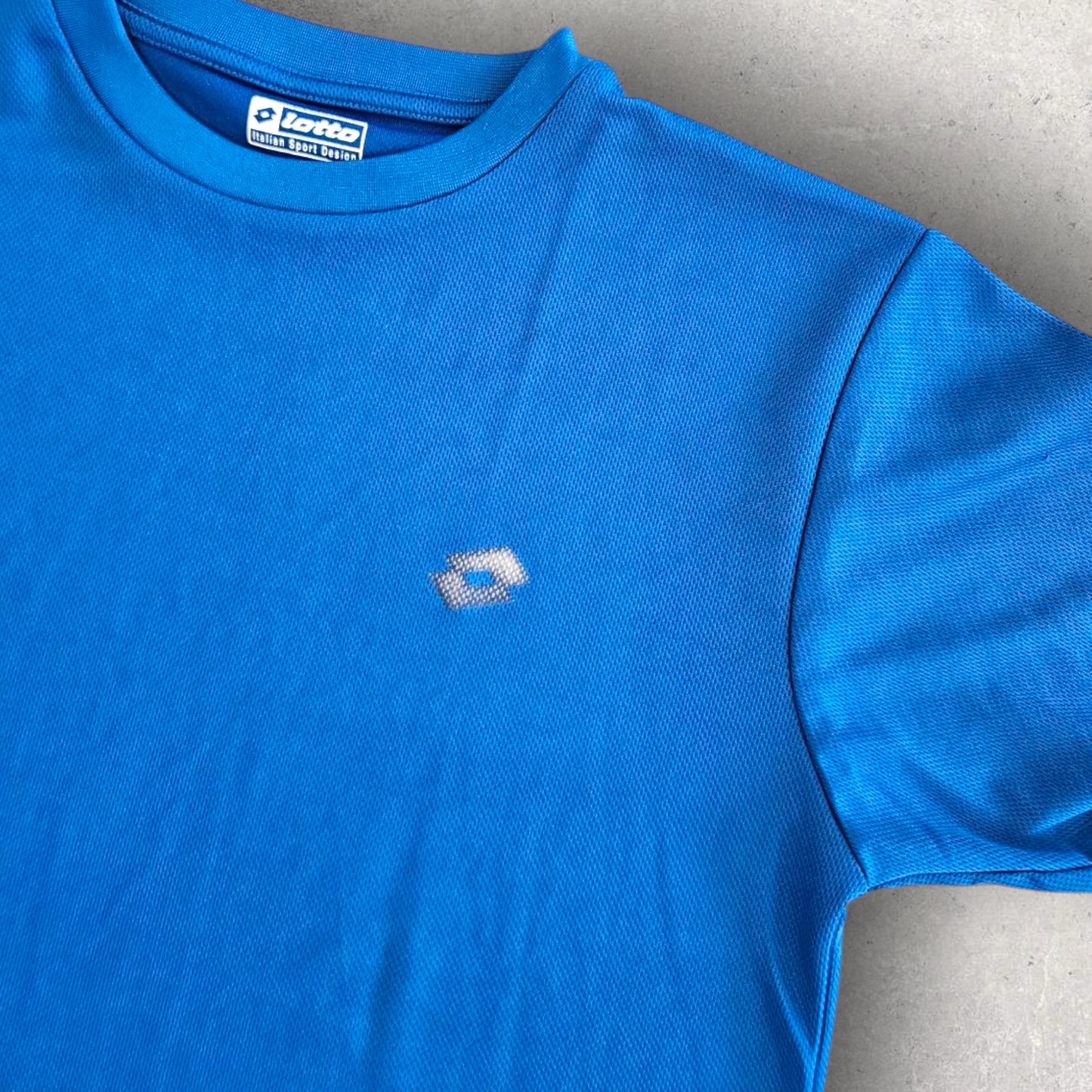 Lotto Blue Dri-Fit Tshirt - M חולצת דריי-פיט לוטו כחולה יד שנייה וינטג'