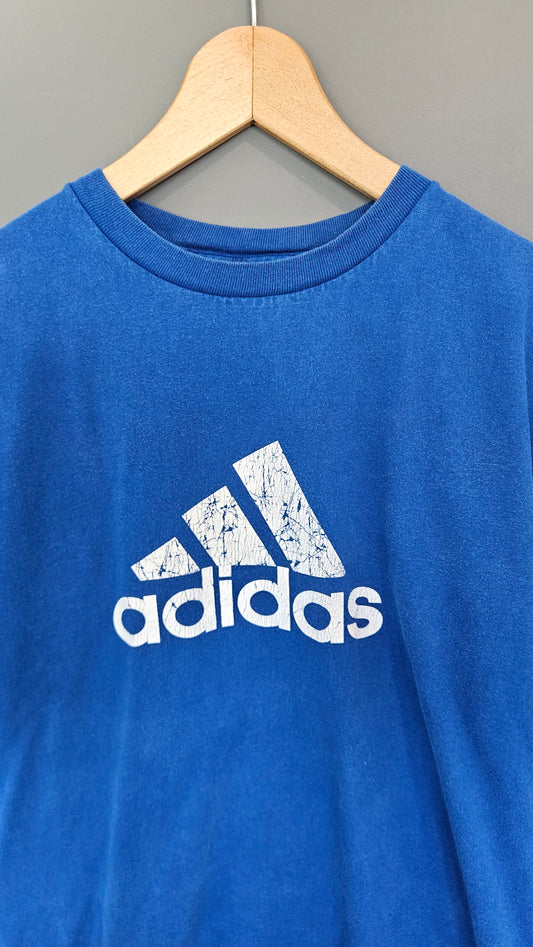 Vintage Adidas Logo Tshirt - M חולצת טי לוגו אדידס וינטג'