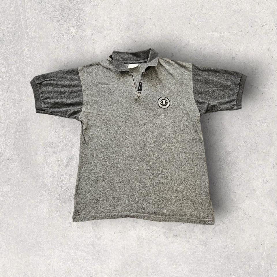 Champion 1/4 Zip Polo - M במצב מצוין, מידה M/L