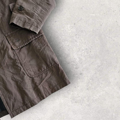 Burberry Military Green Trench Coat - Large מעיל טרנץ' ירוק צבאי של בורברי מידה L