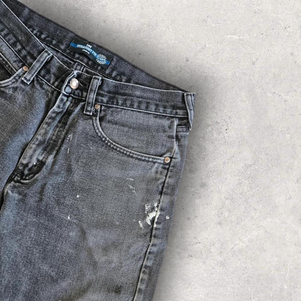 Y2K Lee black short jeans W32