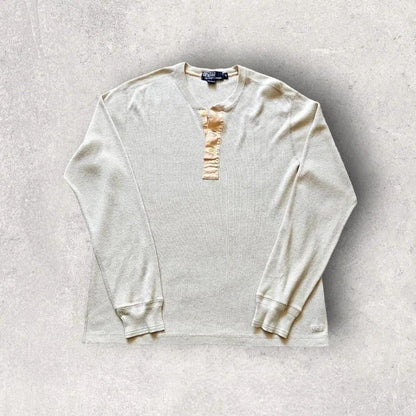 Y2K Polo Ralph Lauren Buttons Sweater - M, סוודר וינטג' פולו ראלף לורן 