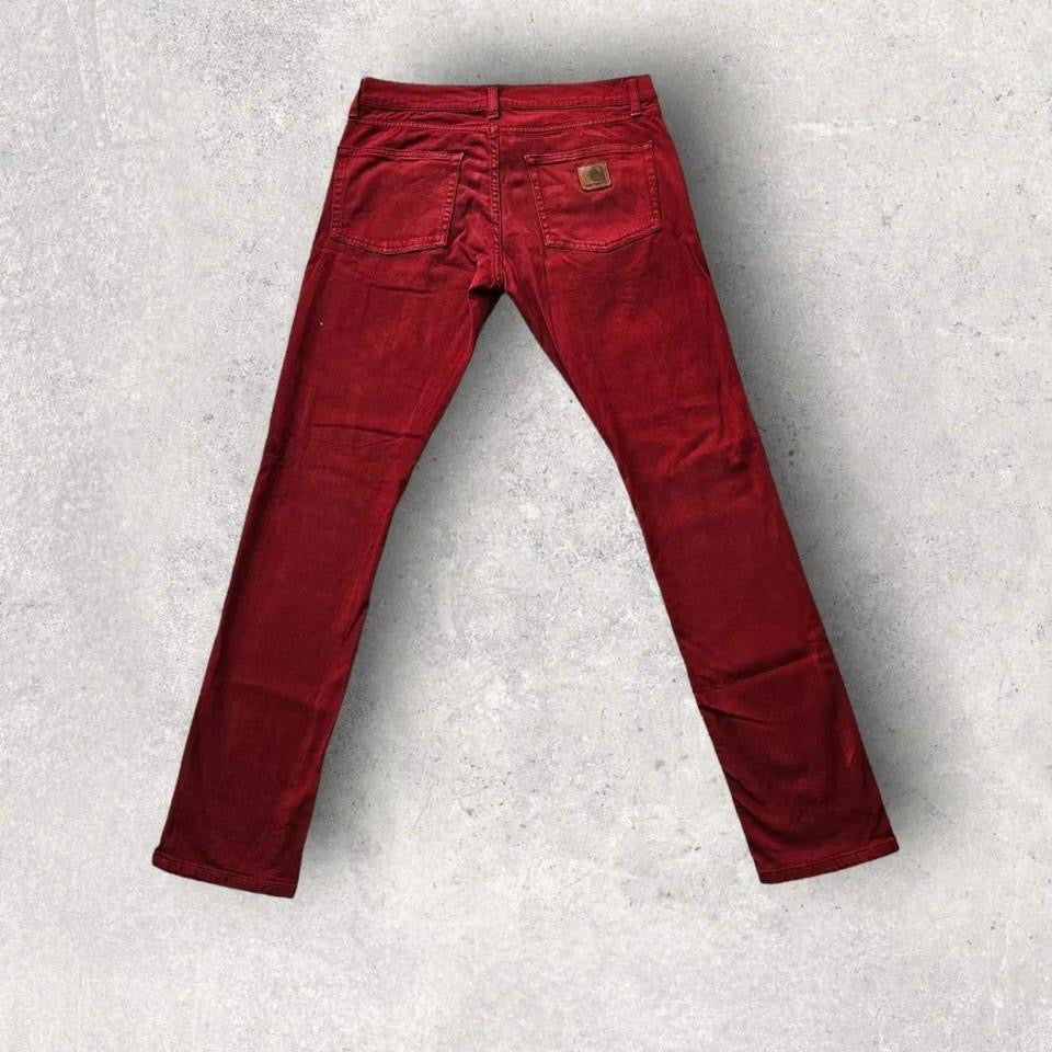 Carhartt red jeans 32x32 vintage worn look