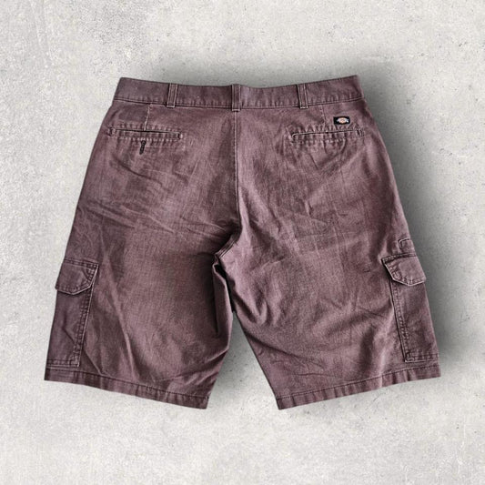 Dickies Brown Cargo Shorts W38 Utility Style