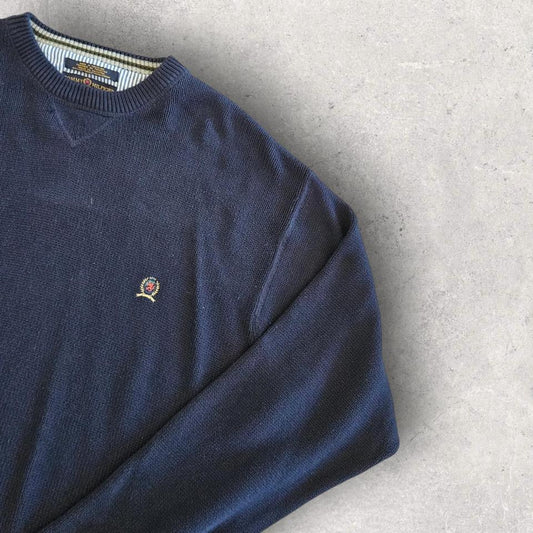 Tommy Hilfiger Navy Sweater - XXL, סוודר כחול כהה במידה XXL