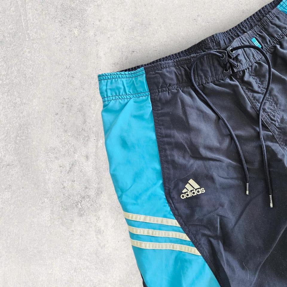 Y2K Adidas Blue and black Shorts