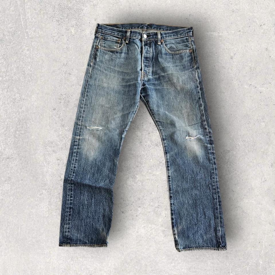 Levi’s 501 Navy Jeans, ג’ינס וינטאג’ מקור