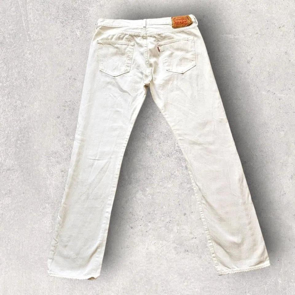 Levi’s 501 white jeans ג'ינס לבן מידה W88 L110