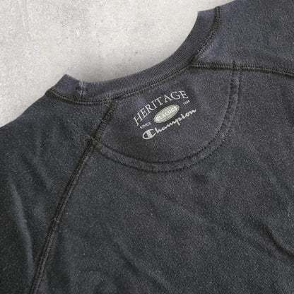 Woman's Champion Navy Logo Sweatshirt - S