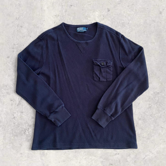 Polo Ralph Lauren Navy Long sleeve Tee — product view