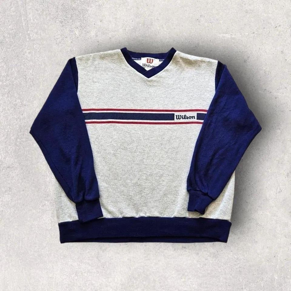 Vintage Wilson sweater V-neck - S