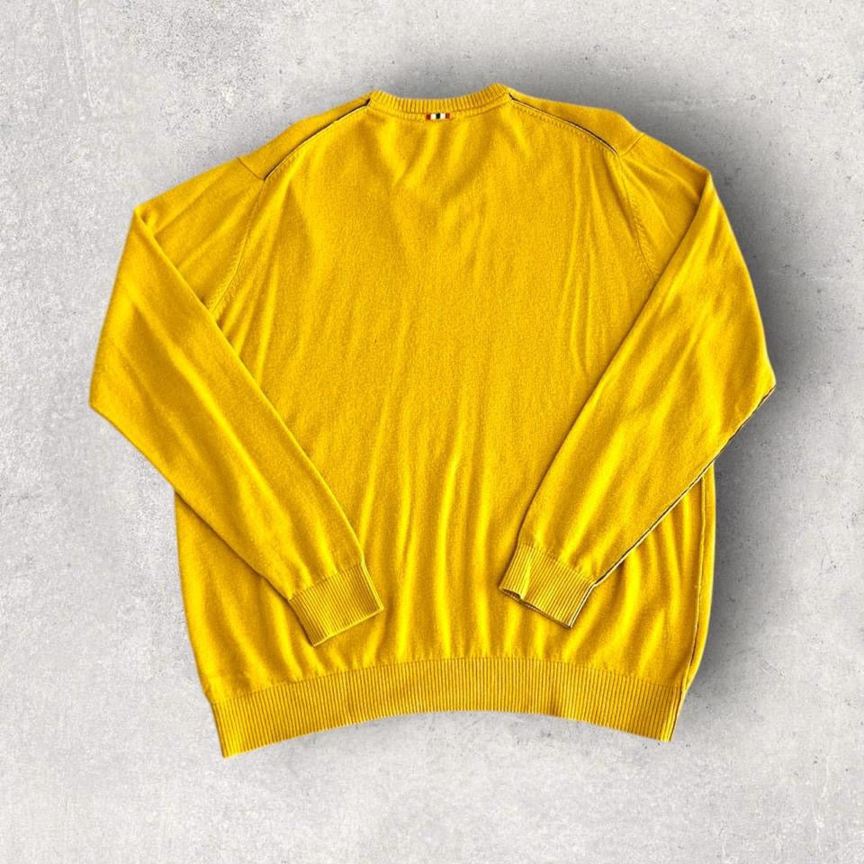 Napapijri Yellow Sweater - XL סוודר צהוב נאפאפיירי במידה XL,