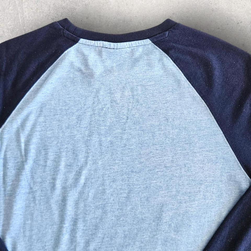 Dickies Blue/Navy Long Sleeve Tee - Small, חולצת שרוול ארוך כחולה/נייבי לגבר מידה S