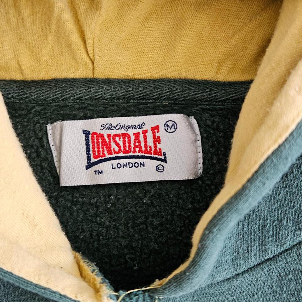 Lonsdale Green Sports Hoodie Small, green color, light sunfade, great condition