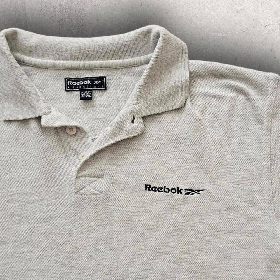 Y2K Reebok Polo - Small חולצת פולו ריבוק וינטג' במידה Small עם לוגו רקום
