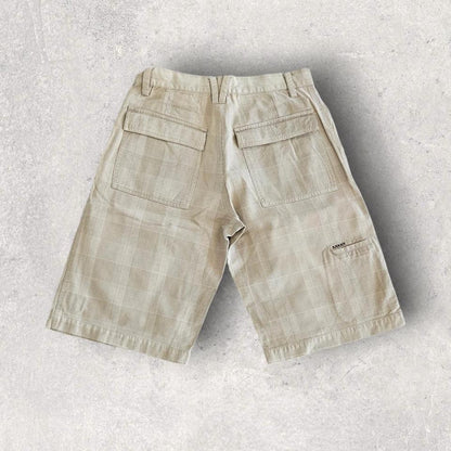 Vintage Quiksilver Cream Jorts במצב טוב מאוד עם סימן קטן מקדימה
