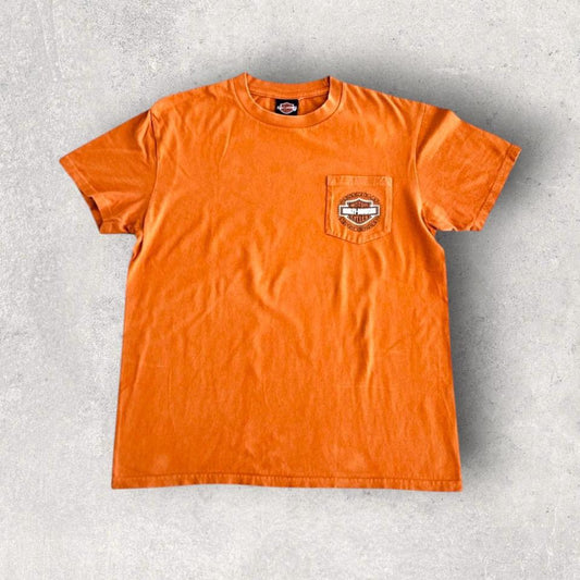 Harley Davidson Pocket Tee - Denver - Large, מידה L,