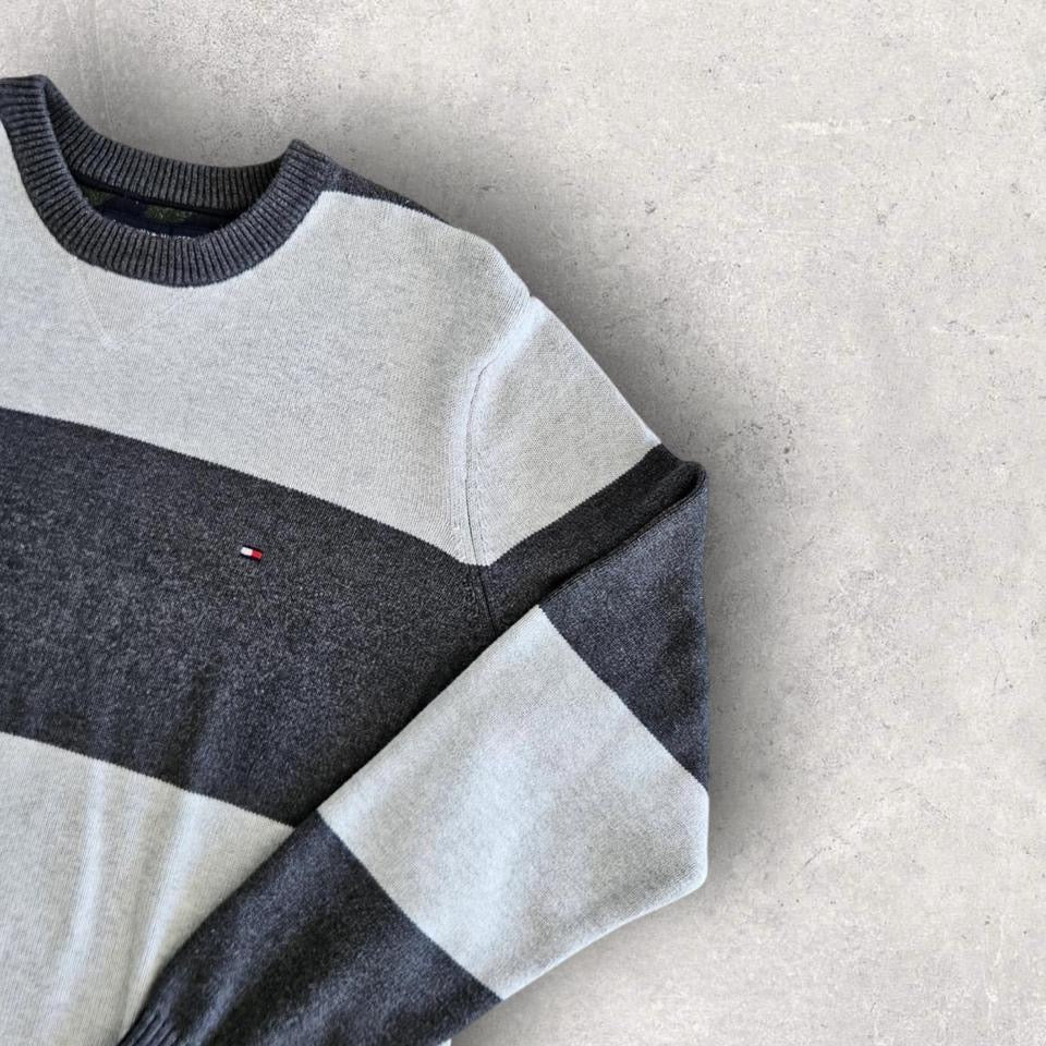 Tommy Hilfiger Stripes Sweater - XL, סוודר פסים טומי הילפיגר מידה XL