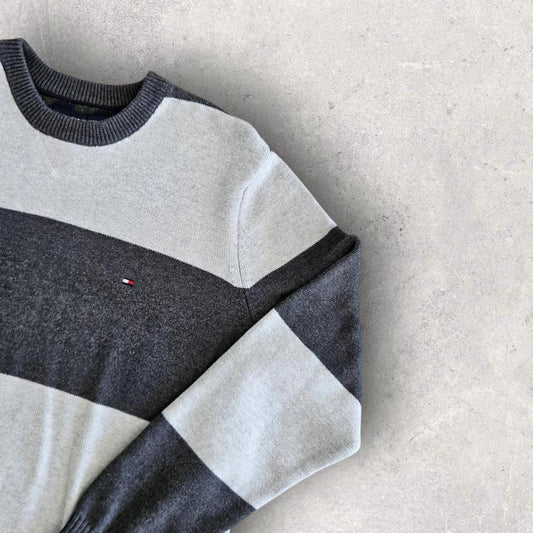 Tommy Hilfiger Stripes Sweater - XL, סוודר פסים טומי הילפיגר מידה XL