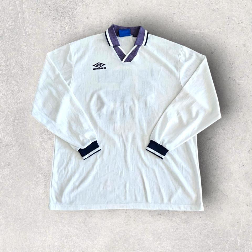 Y2K Umbro Sports Polo Long Sleeve - XL חולצת פולו ארוכת שרוול של אומברו מידה XL לגבר,