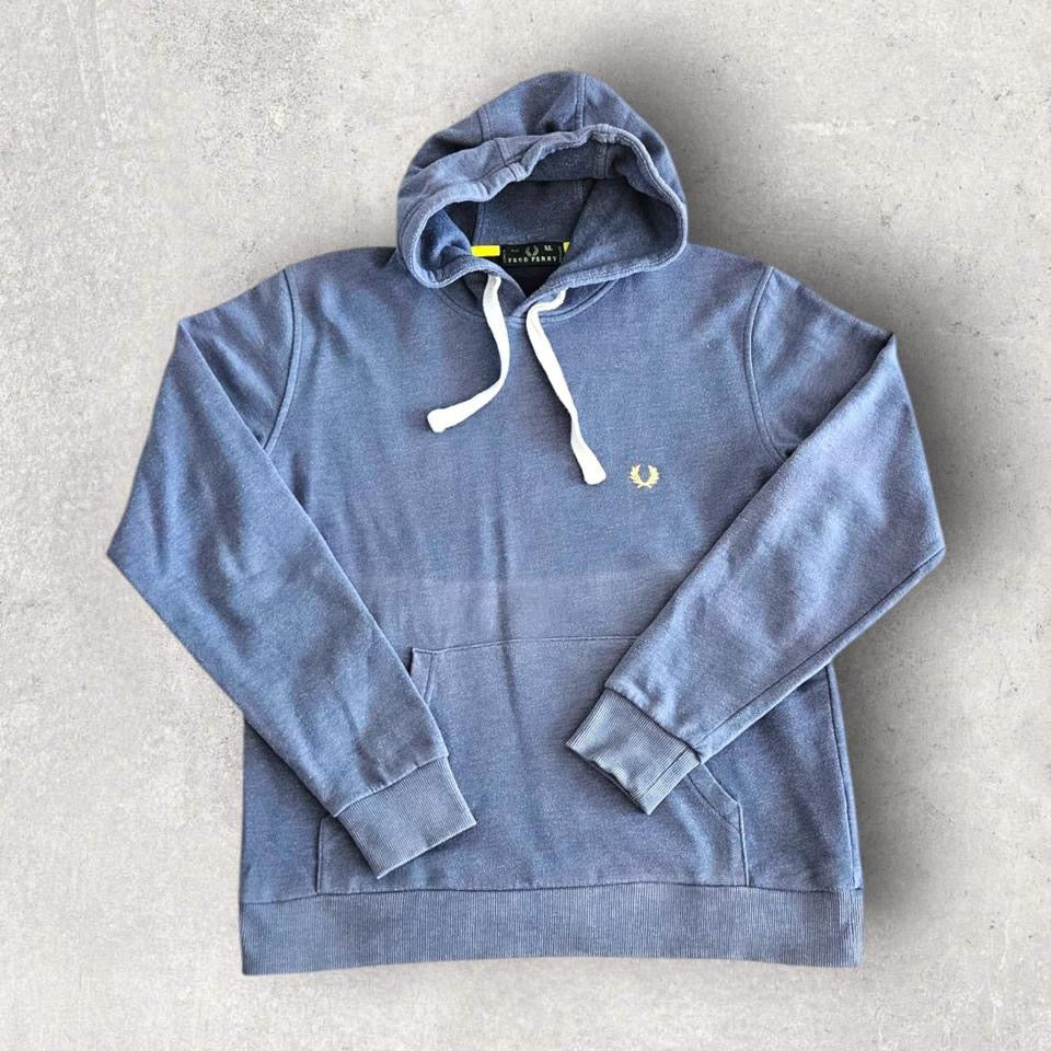 Fred Perry Blue Hoodie, large size,