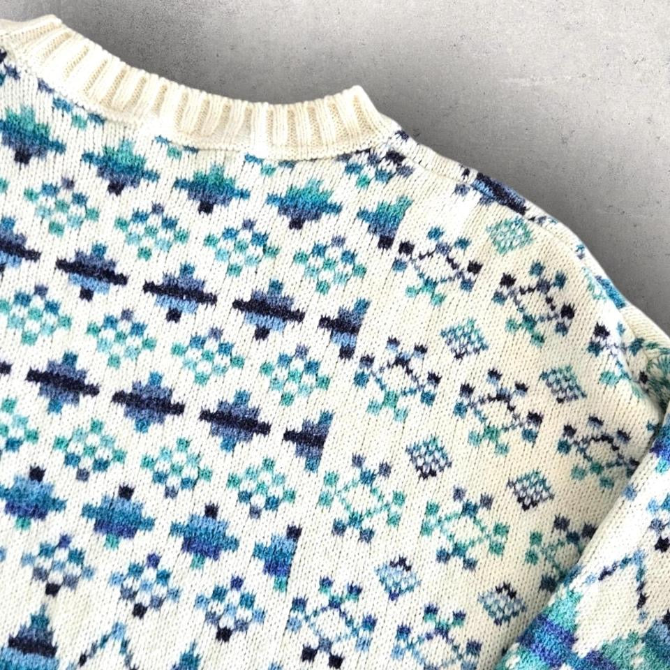 Vintage Kappa Knit Sweater - XL, סוודר סרוג וינטג' של קפפה