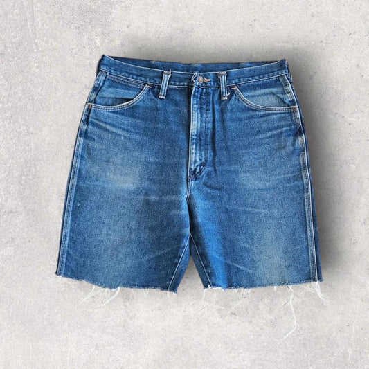 Wrangler Navy Short Jeans – W36 ג’ינס קצר נייבי וינטאג’