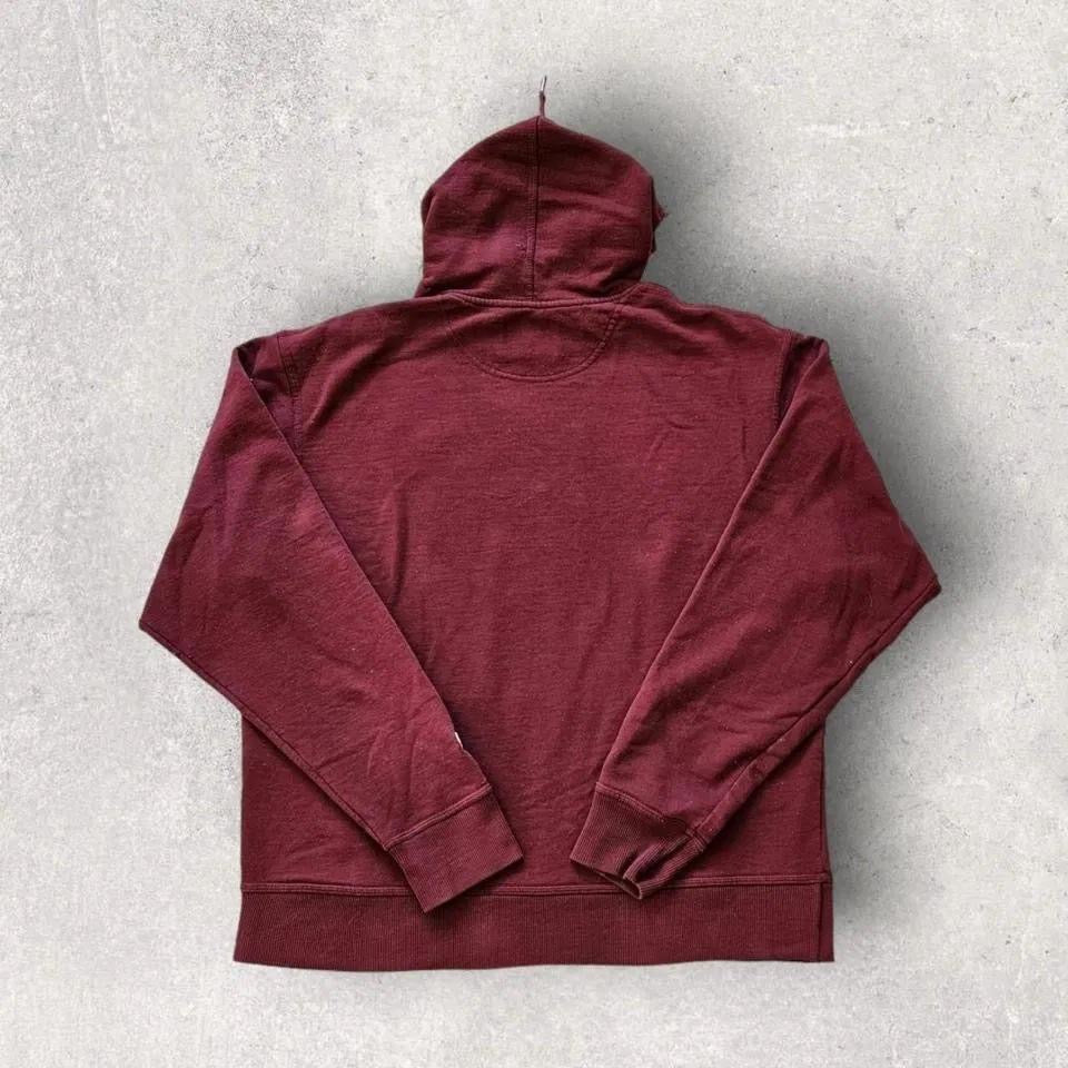 Champion Small Logo Hoodie M, red color, small front logo