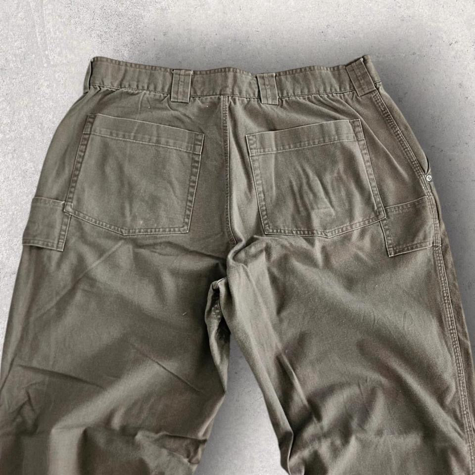 Green Baggy Carpenters Jeans – 36x32 בצבע ירוק, מידה W36