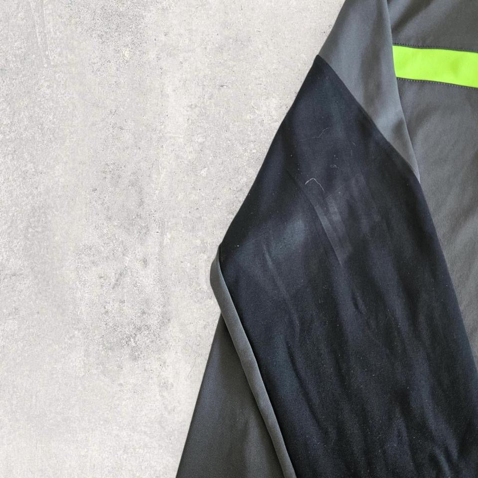 Nike Dri-fit Grey Long Sleeve Polo - L חולצת פולו אפורה של נייקי מידה L לגבר