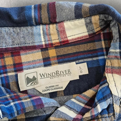 WindRiver Flannel Polo Shirt - L חולצת פולו פלאנל ווינד ריבר מידה L