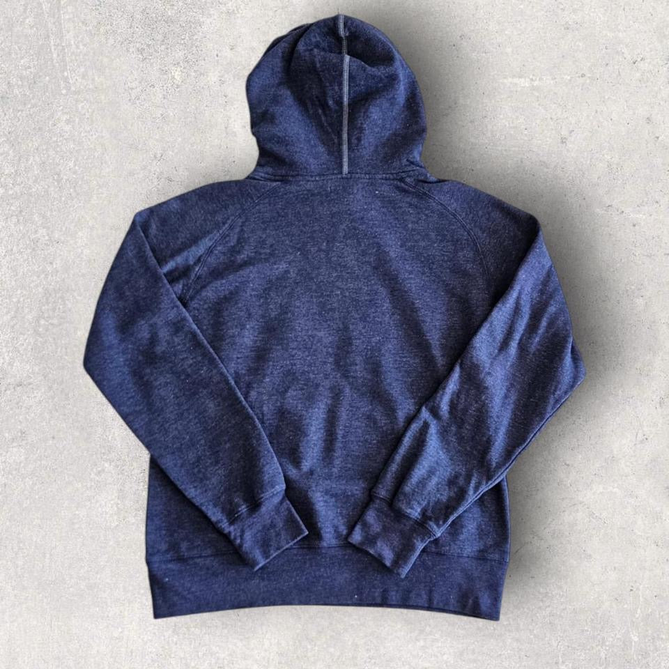 Champion Navy Hoodie S, navy blue color, slight front fade