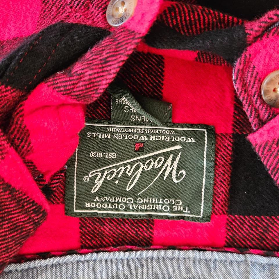 Wool rich Flannel Polo Shirt - XL חולצת פולו פלאנל צמר מידה XL