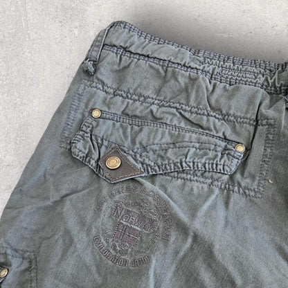 Geographical Norway green cargo shorts W40 vintage streetwear         
