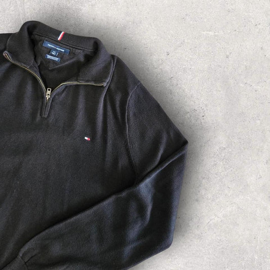 Tommy Hilfiger Black Quarter Zip - L